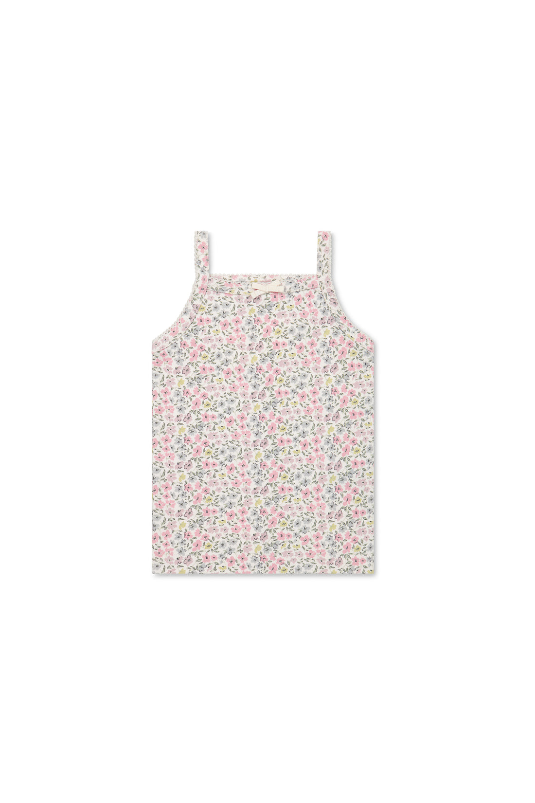 Organic Cotton Singlet - Fifi Mini Slightly Pink Childrens Singlet from Jamie Kay NZ