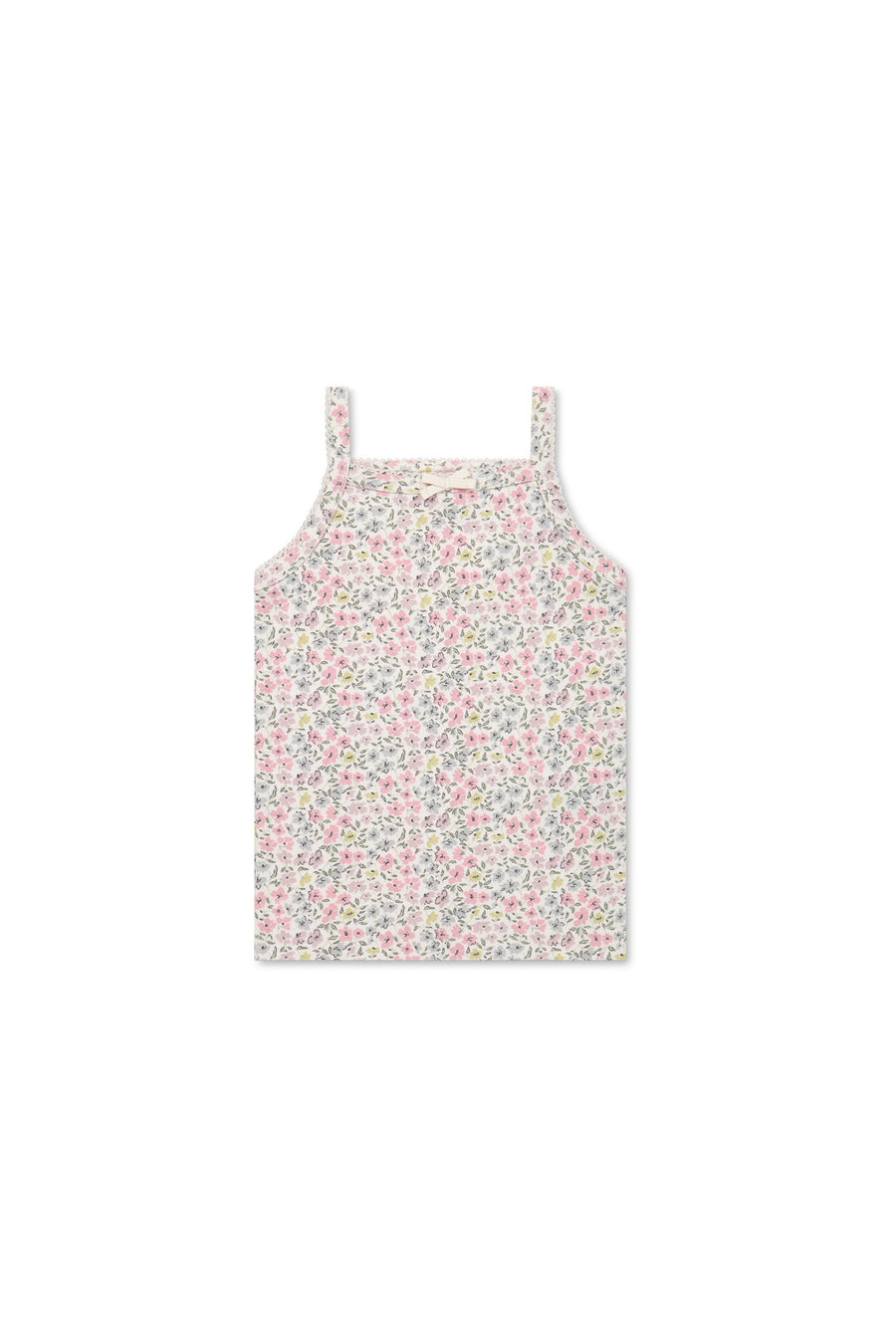 Organic Cotton Singlet - Fifi Mini Slightly Pink Childrens Singlet from Jamie Kay NZ