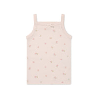 Organic Cotton Singlet - Meredith Morganite Childrens Singlet from Jamie Kay NZ