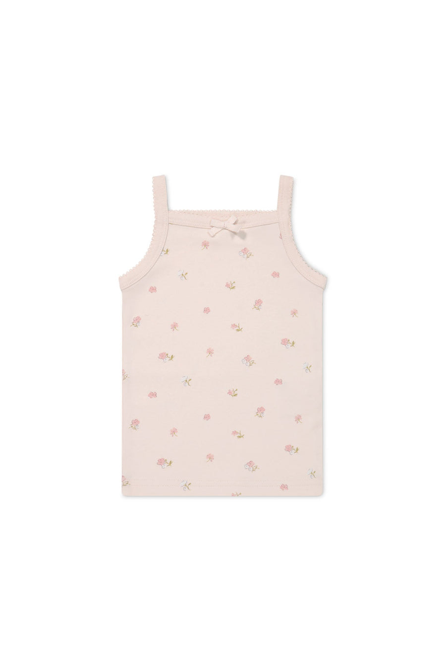 Organic Cotton Singlet - Meredith Morganite Childrens Singlet from Jamie Kay NZ