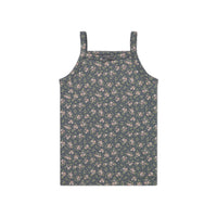 Organic Cotton Singlet - Rosalie Floral Lava Childrens Singlet from Jamie Kay NZ