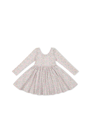 Organic Cotton Tallulah Dress - Fifi Mini Slightly Pink Childrens Dress from Jamie Kay NZ