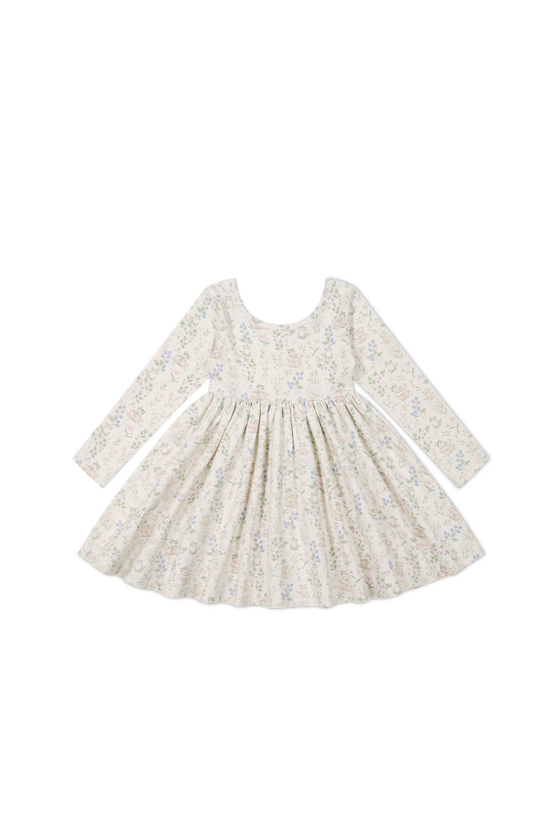 Organic Cotton Tallulah Dress - Moons Garden Lavender Childrens Dress from Jamie Kay NZ