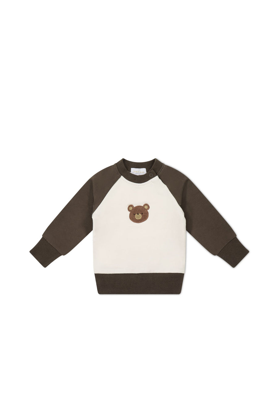Organic Cotton Tao Sweatshirt - Cloud Bobbie Bear Childrens Sweatshirting from Jamie Kay NZ