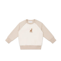 Organic Cotton Tao Sweatshirt - Fable Deer Cloud Childrens Top from Jamie Kay NZ