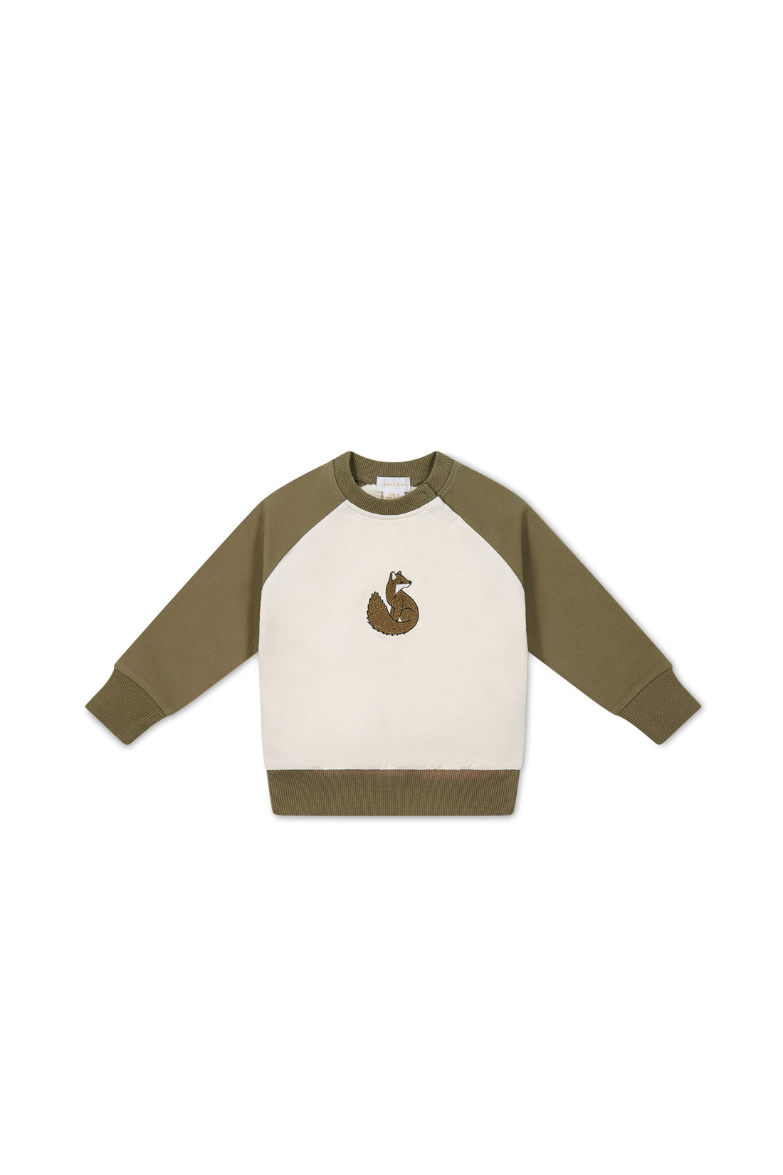 Organic Cotton Tao Sweatshirt - Oak Fox Childrens Top from Jamie Kay NZ