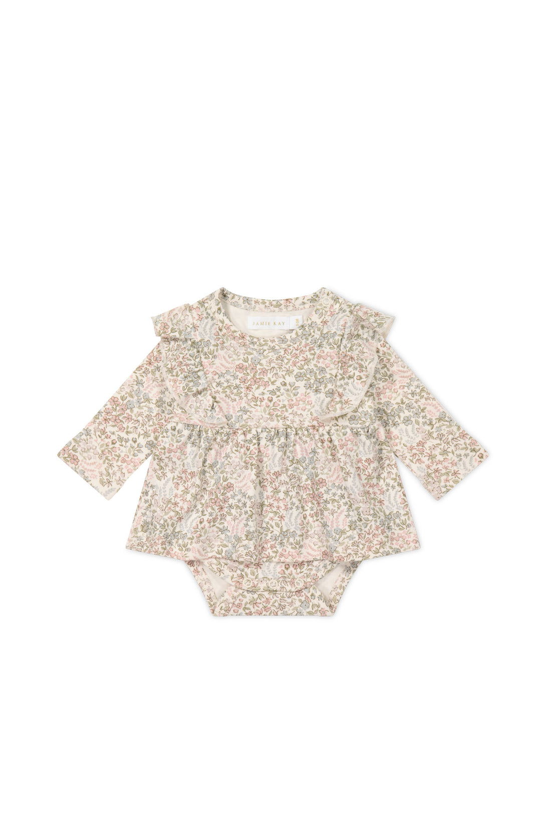 Organic Cotton Vivienne Playsuit - April Glacier Childrens Playsuit from Jamie Kay NZ