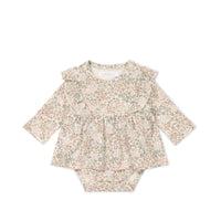 Organic Cotton Vivienne Playsuit - April Glacier Childrens Playsuit from Jamie Kay NZ