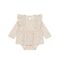 Organic Cotton Vivienne Playsuit - Emmy Egret Childrens Playsuit from Jamie Kay NZ