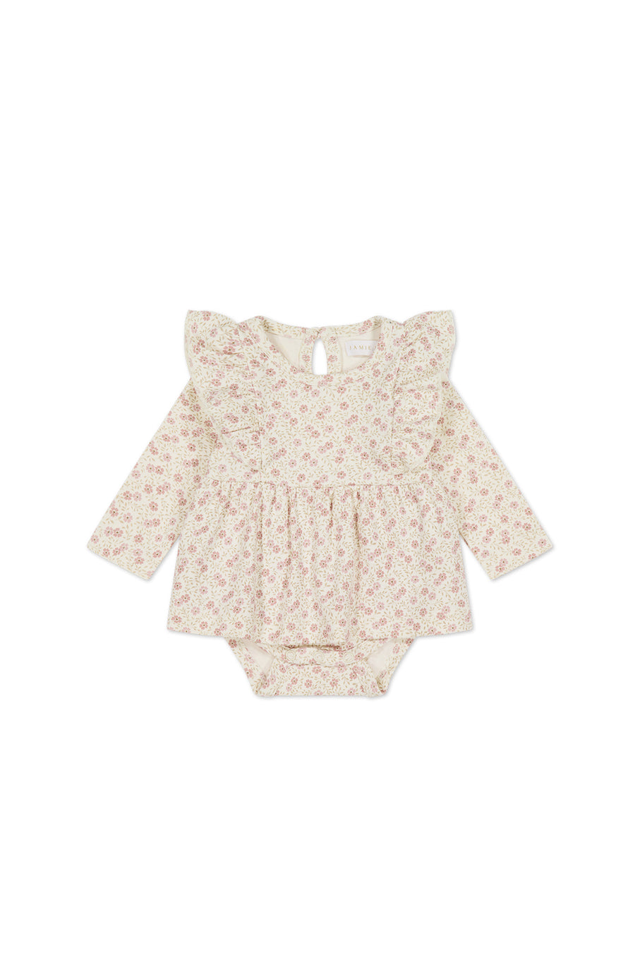 Organic Cotton Vivienne Playsuit - Emmy Egret Childrens Playsuit from Jamie Kay NZ