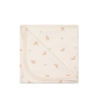 Organic Cotton Wrap Blanket - Fable Deer Cloud Childrens Blanket from Jamie Kay NZ