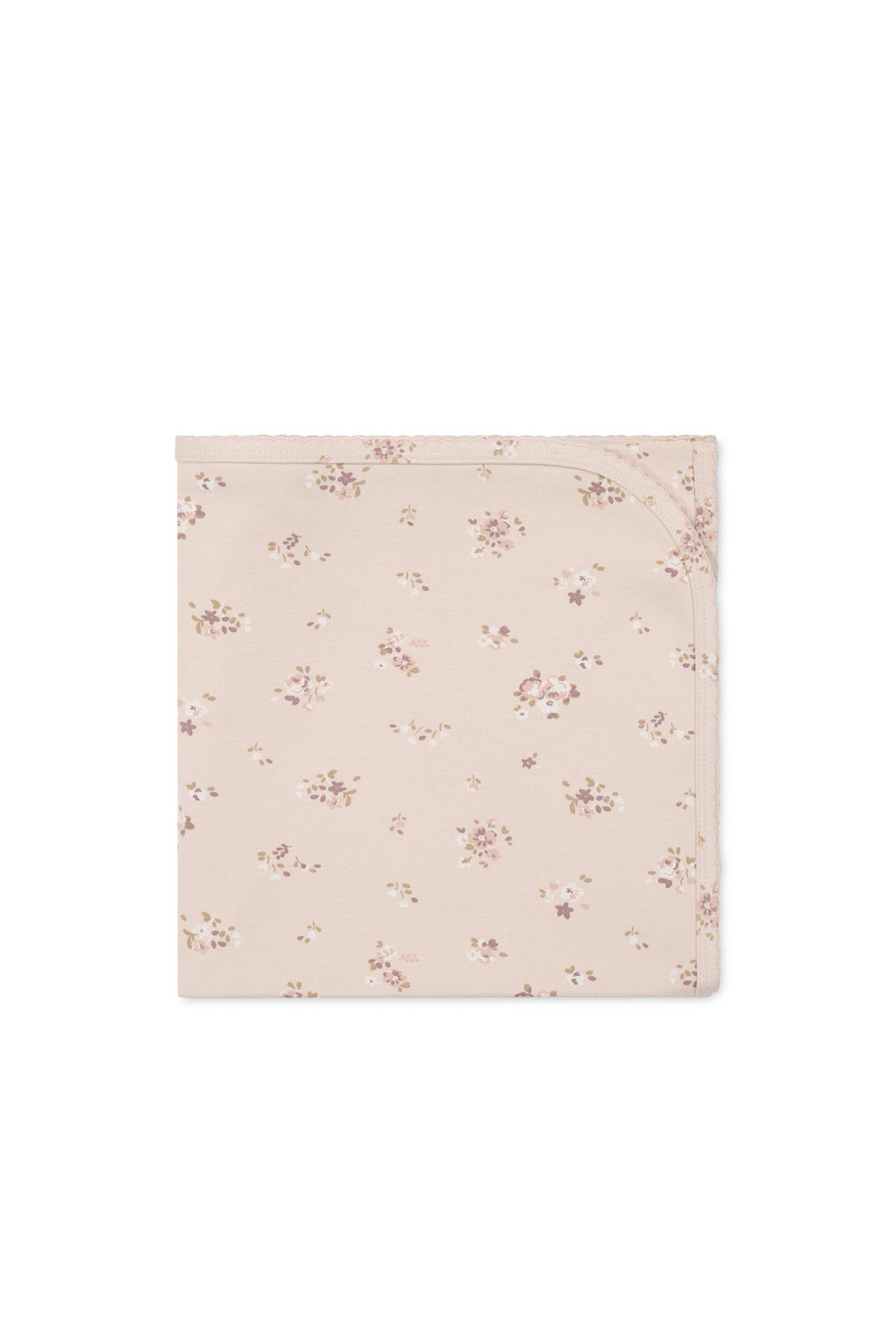 Organic Cotton Wrap Blanket - Petite Fleur Soft Peony Childrens Blanket from Jamie Kay NZ