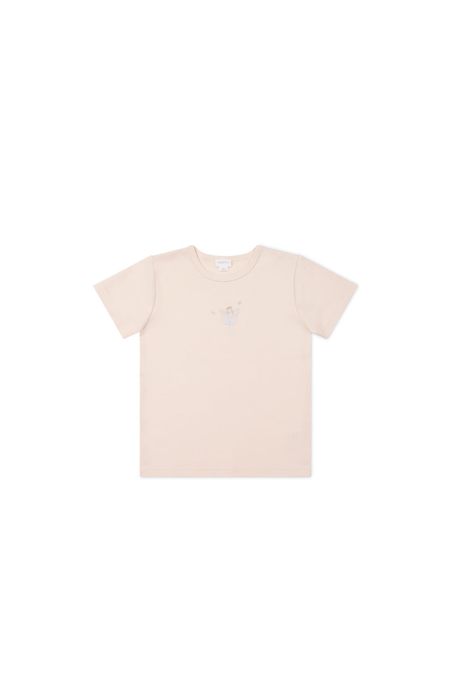 Pima Cotton Aude Oversized Tee - Ballet Pink Fairy Childrens Top from Jamie Kay NZ