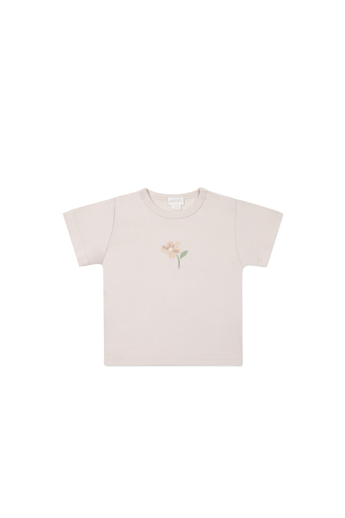 Pima Cotton Aude Oversized Tee - Rosewater Petite Goldie Childrens Top from Jamie Kay NZ