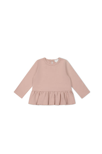 Pima Cotton Bailey Top - Dusky Rose Childrens Top from Jamie Kay NZ