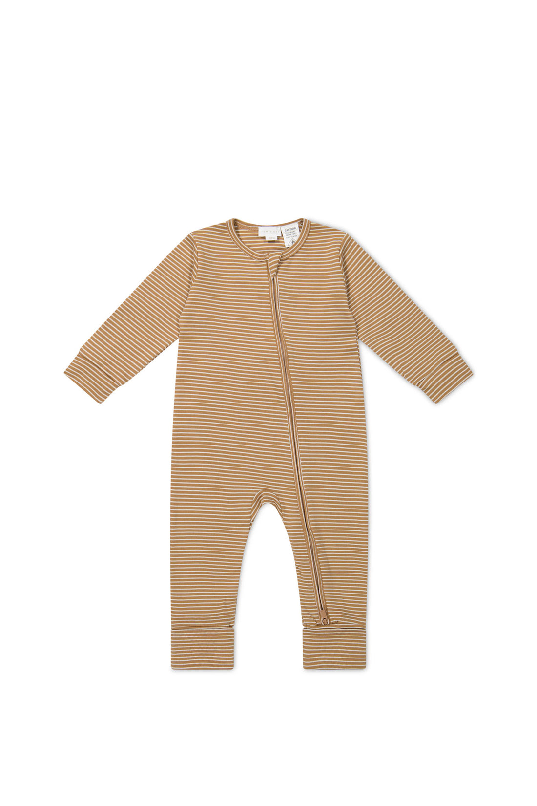 Pima Cotton Frankie Zip Onepiece - Spiced/Cloud Childrens Onepiece from Jamie Kay NZ