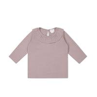 Pima Cotton Louise Top - Cosy Pink Childrens Top from Jamie Kay NZ