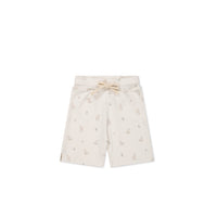 Pima Cotton Marley Short - Fable Deer Cloud Childrens Short from Jamie Kay NZ