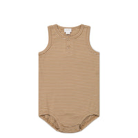 Pima Cotton Noah Playsuit - Spiced/Cloud Childrens Playsuit from Jamie Kay NZ