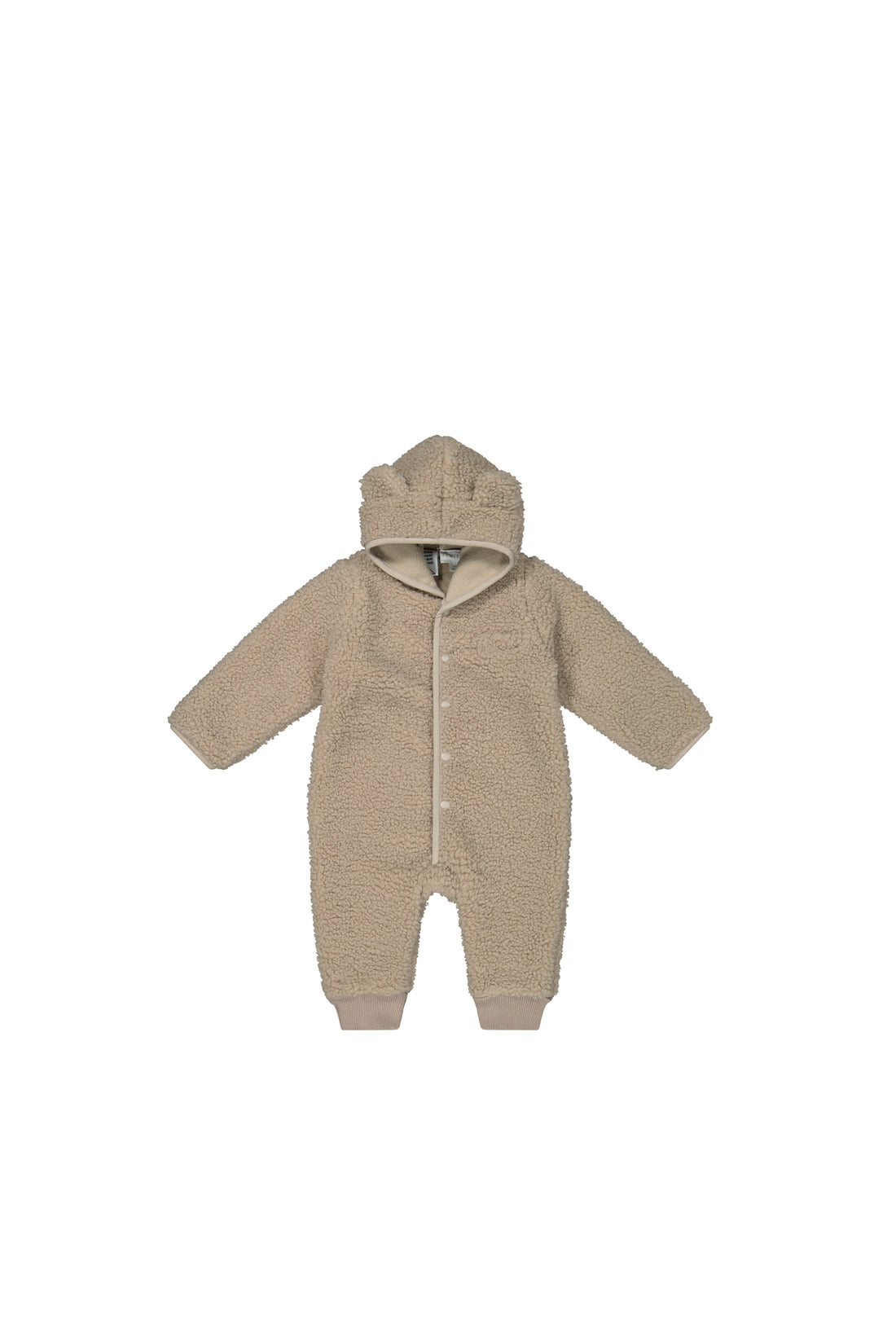 Sasha Recycled Polyester Sherpa Onepiece - Lait Marle