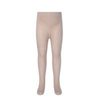 Ribbed Tight - Dusky Rose Childrens Tights from Jamie Kay NZ