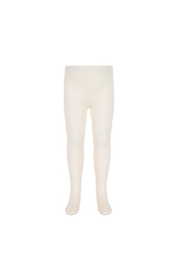 Ribbed Tight - Parchment Childrens Tight from Jamie Kay NZ