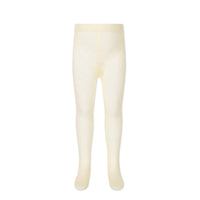 Scallop Weave Tight - Parchment Childrens Tights from Jamie Kay NZ