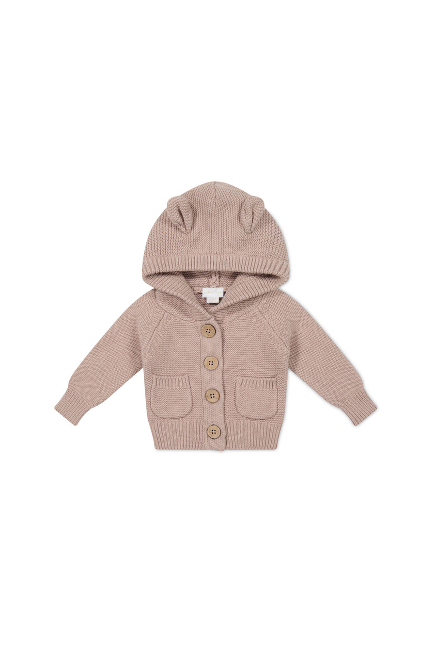 Sebastian Knitted Cardigan/Jacket - Dusky Rose Marle Childrens Cardigan from Jamie Kay NZ