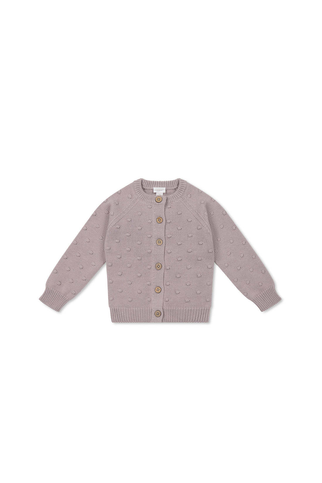 Simple Dotty Cardigan - Heather Haze Childrens Cardigan from Jamie Kay NZ