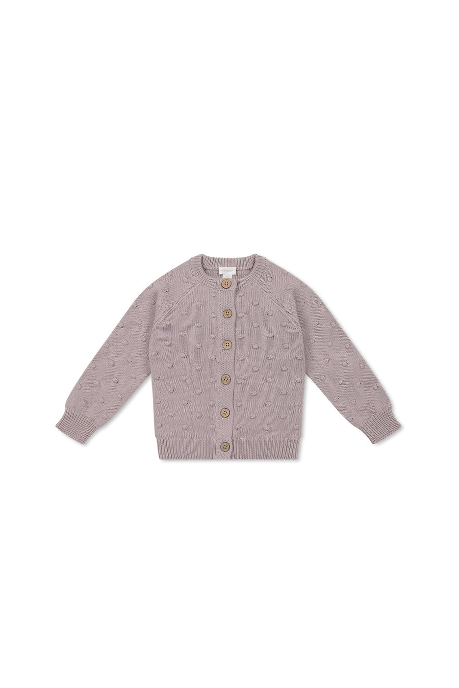 Simple Dotty Cardigan - Heather Haze Childrens Cardigan from Jamie Kay NZ