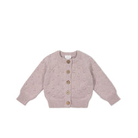 Simple Dotty Cardigan - Violet Marle Childrens Cardigan from Jamie Kay NZ