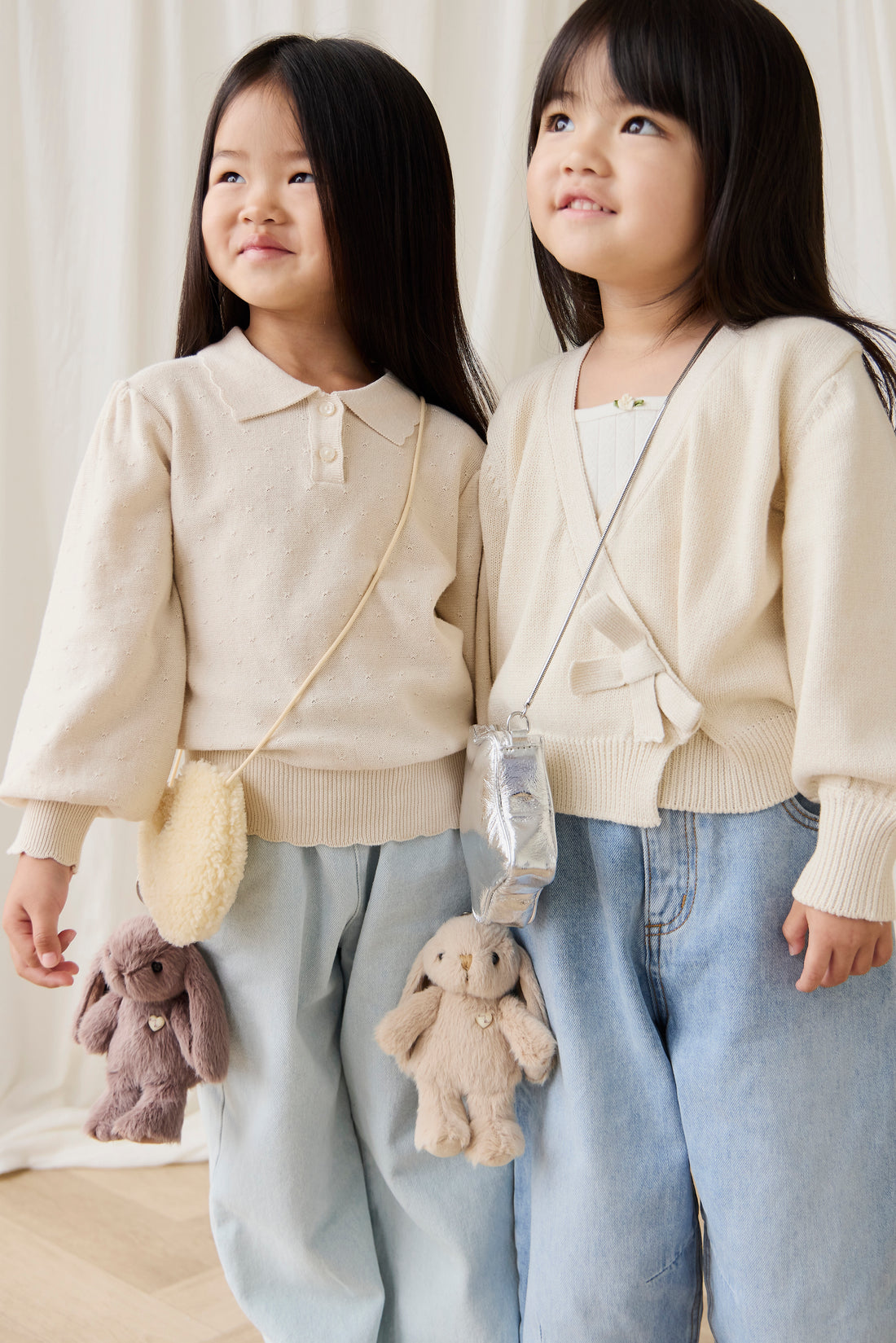 Snuggle Bunnies - Penelope Keyring - Caramel Childrens Toy from Jamie Kay NZ