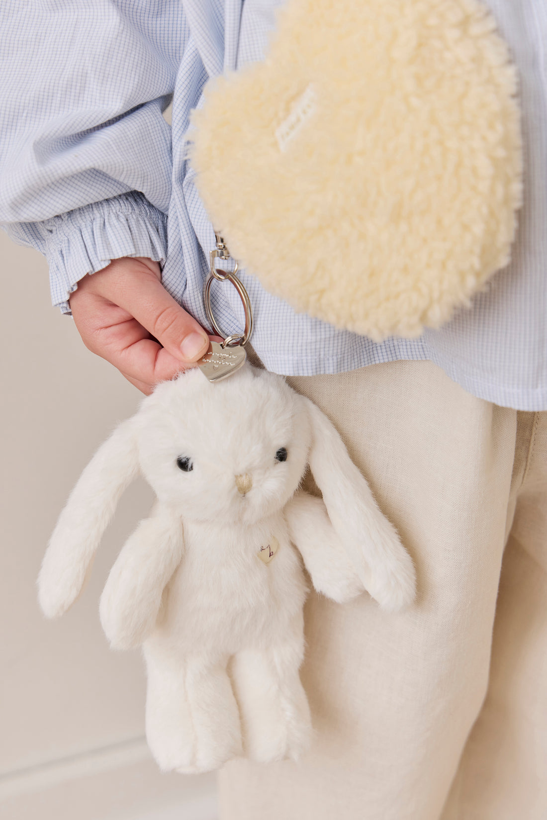 Snuggle Bunnies - Penelope Keyring - Marshmallow Childrens Toy from Jamie Kay NZ