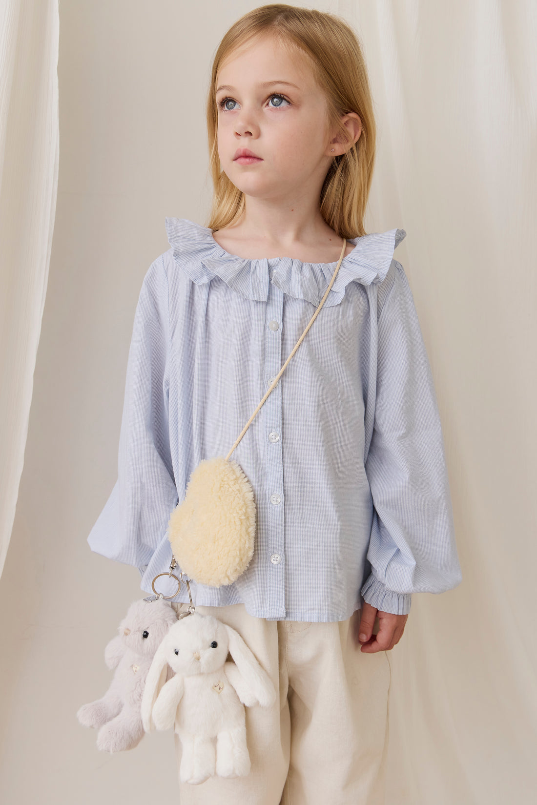 Snuggle Bunnies - Penelope Keyring - Beige Childrens Toy from Jamie Kay NZ