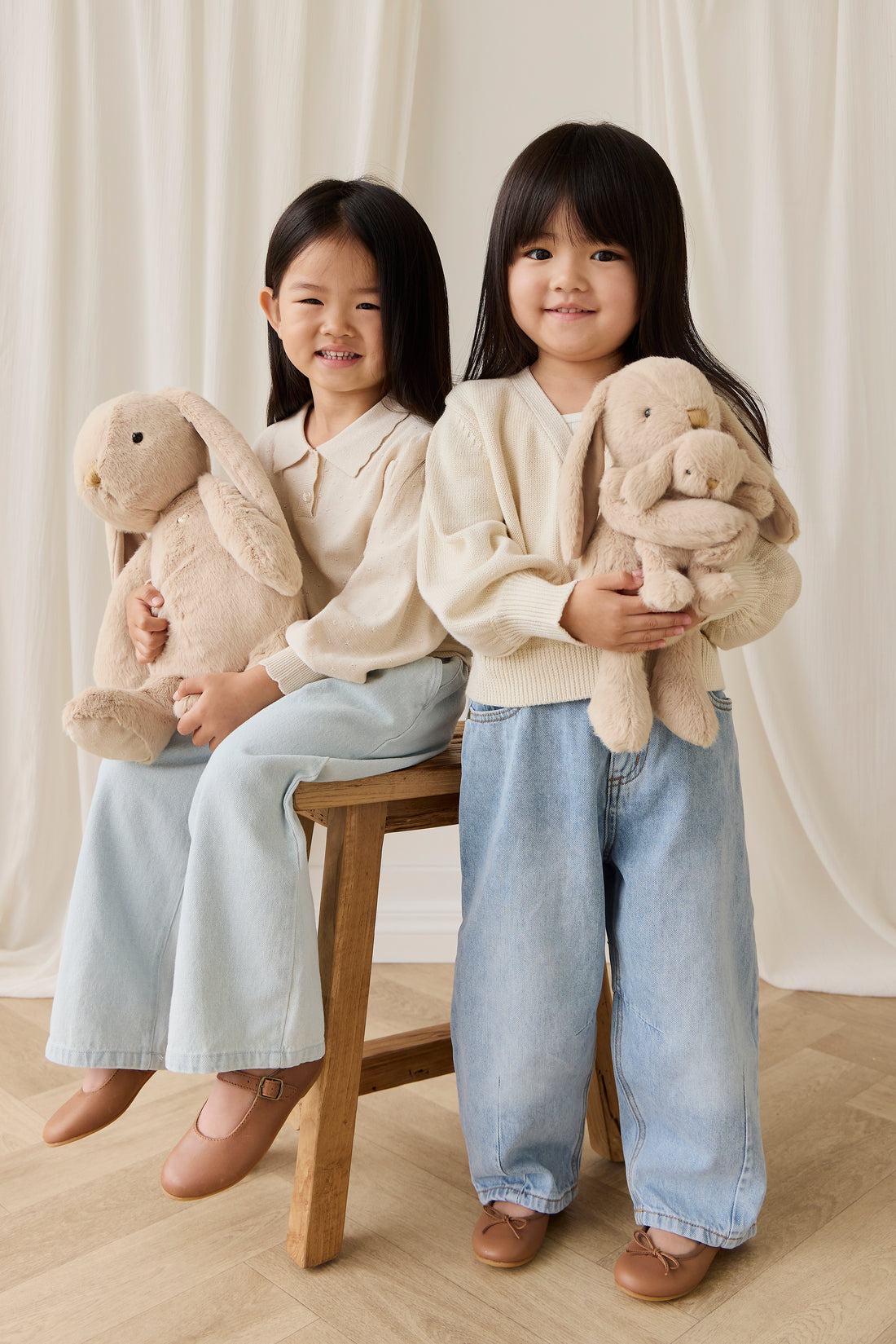 Snuggle Bunnies - Frankie the Hugging Bunny - Caramel Childrens Toy from Jamie Kay NZ