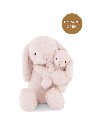 Snuggle Bunnies - Plush Frankie the Hugging Bunny - Blush Childrens Toy from Jamie Kay NZ