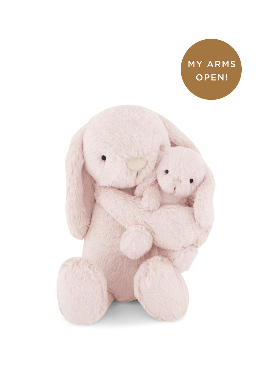 Snuggle Bunnies - Plush Frankie the Hugging Bunny - Blush Childrens Toy from Jamie Kay NZ