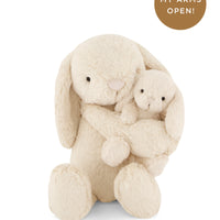 Snuggle Bunnies - Plush Frankie the Hugging Bunny - Brulee Childrens Toy from Jamie Kay NZ