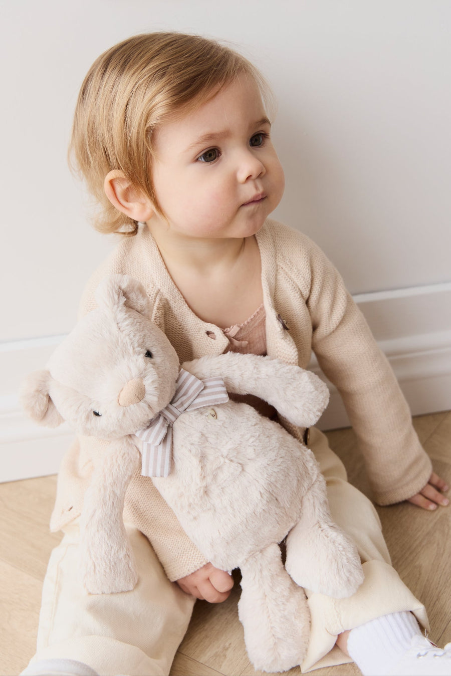 Snuggle Bunnies - Georgie With Bow Childrens Toy from Jamie Kay NZ