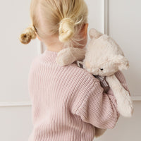 Snuggle Bunnies - Georgie With Bow Childrens Toy from Jamie Kay NZ