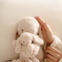 Snuggle Bunnies - Plush Frankie the Hugging Bunny - Brulee Childrens Toy from Jamie Kay NZ