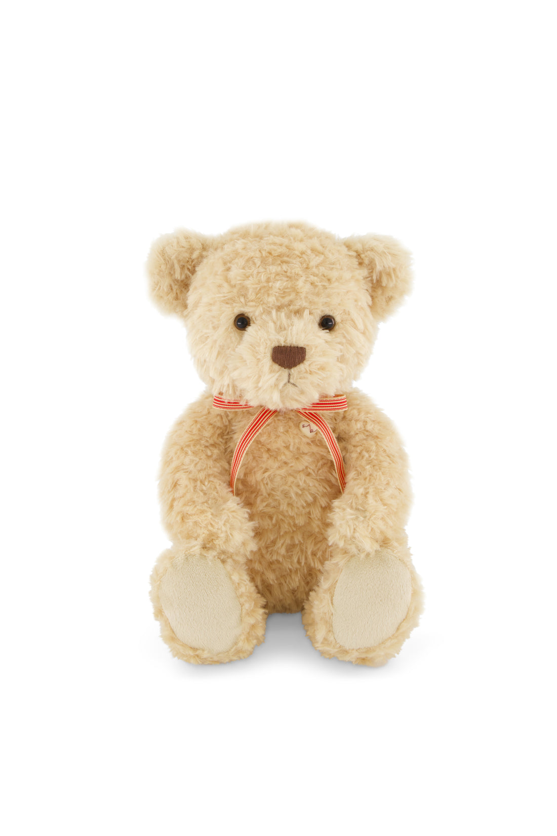 Snuggle Bunnies - Arthur the Bear - Arthur with Red Stripe Bow Childrens Toys from Jamie Kay NZ