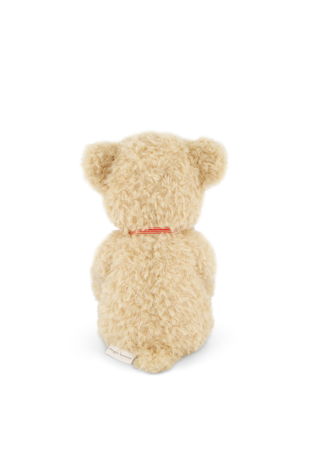 Snuggle Bunnies - Arthur the Bear - Arthur with Red Stripe Bow Childrens Toys from Jamie Kay NZ