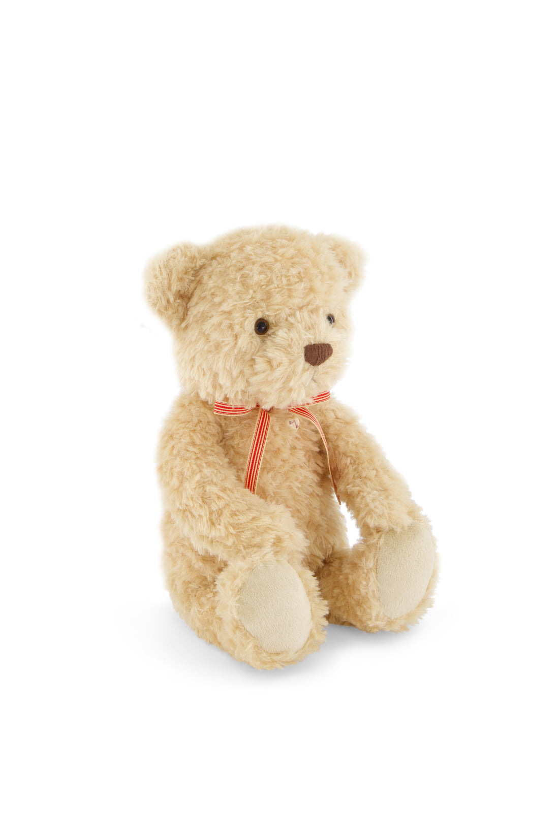 Snuggle Bunnies - Arthur the Bear - Arthur with Red Stripe Bow Childrens Toys from Jamie Kay NZ