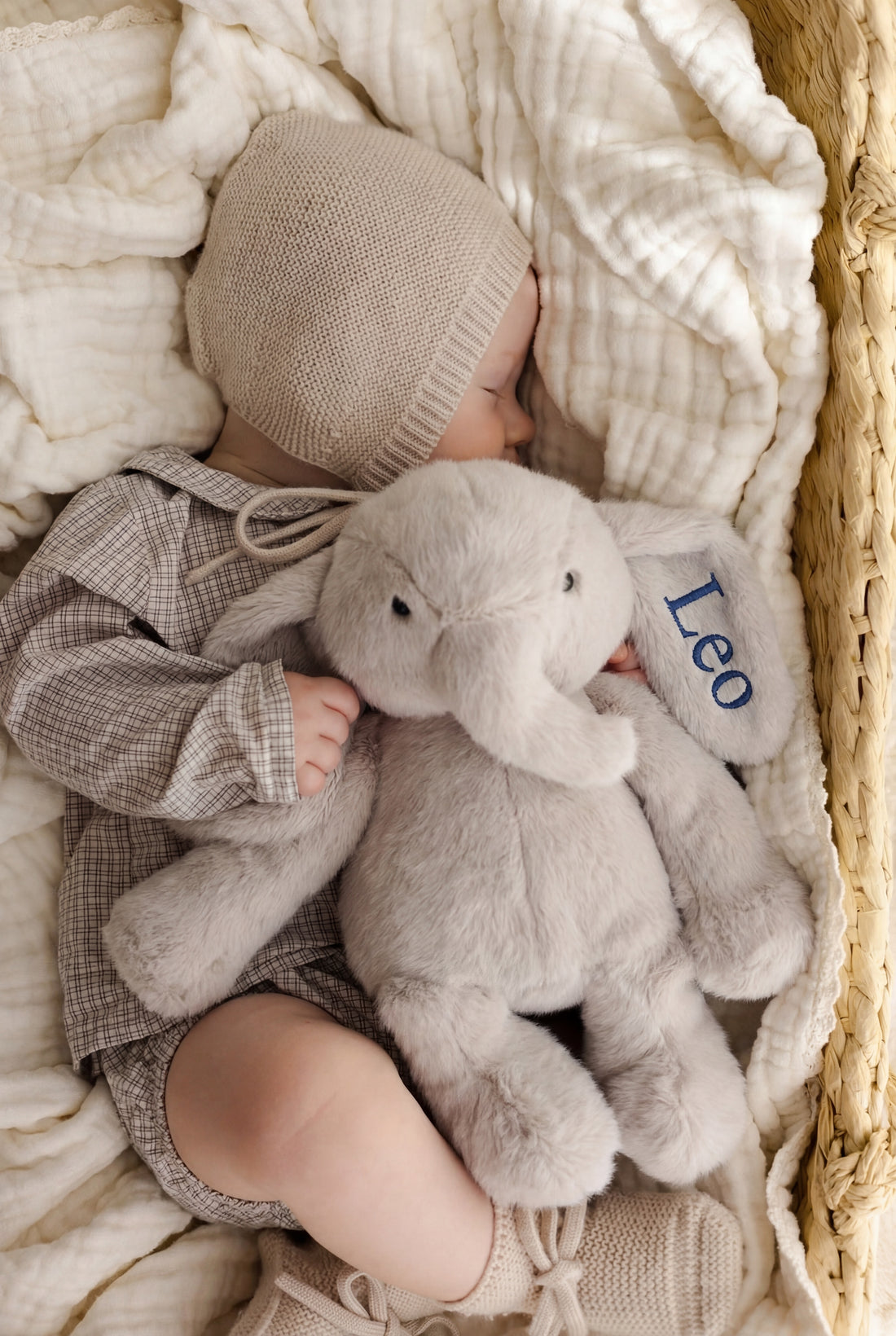 Snuggle Bunnies - Olive The Elephant Childrens Toy from Jamie Kay NZ