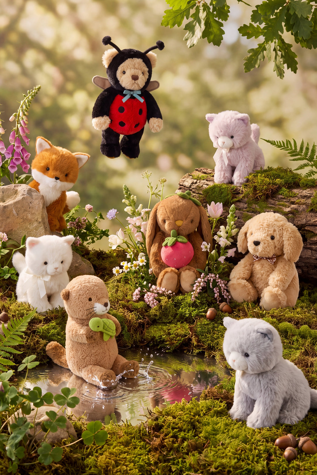 Snuggle Bunnies - Moon the Kitty - Violet Childrens Toys from Jamie Kay NZ