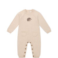 Theo Onepiece - Oatmeal Marle Hedgehog Childrens Onepiece from Jamie Kay NZ