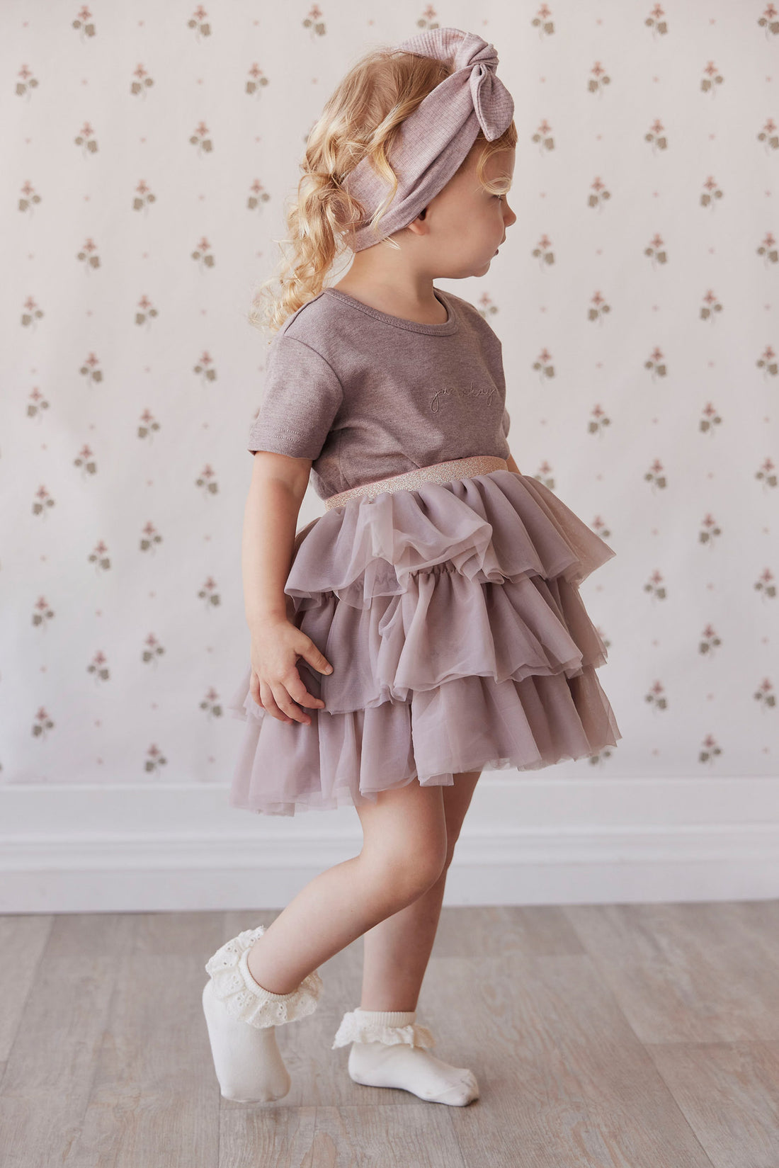 Valentina Tulle Skirt - Mushroom Childrens Skirt from Jamie Kay NZ