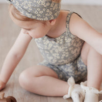 Organic Cotton Headband - Greta Griffin Floral Childrens Headband from Jamie Kay NZ
