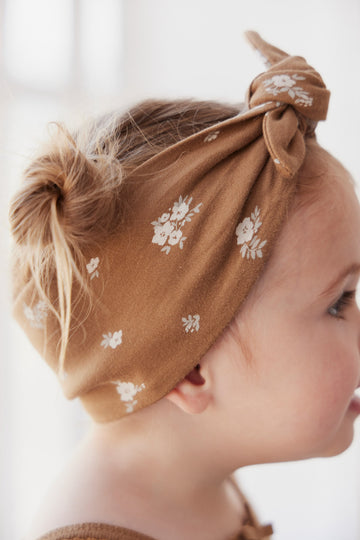 Organic Cotton Headband - Polly Bronze Childrens Headband from Jamie Kay NZ